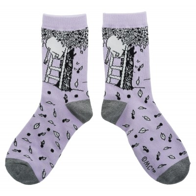Носки женские Moomin Яблоня Purple/Grey